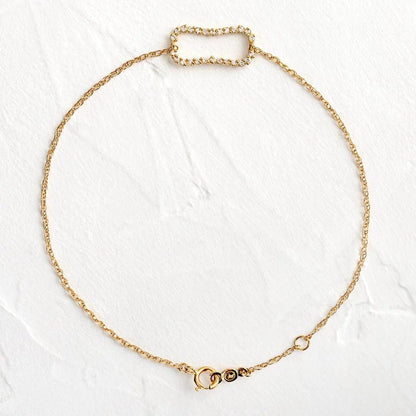 14k Solid Gold Lab Grown Diamonds Keeper Bracelet - JBR Jeweler