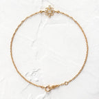 14k Solid Gold Lab Grown Diamonds Vintage Dainty Bracelet - JBR Jeweler