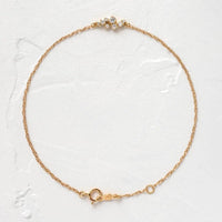 14k Solid Gold Lab Grown Dusting Dainty Bracelet - JBR Jeweler