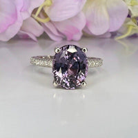 14K Solid Gold Oval Cut Alexandrite Engagement Ring For Gift - JBR Jeweler