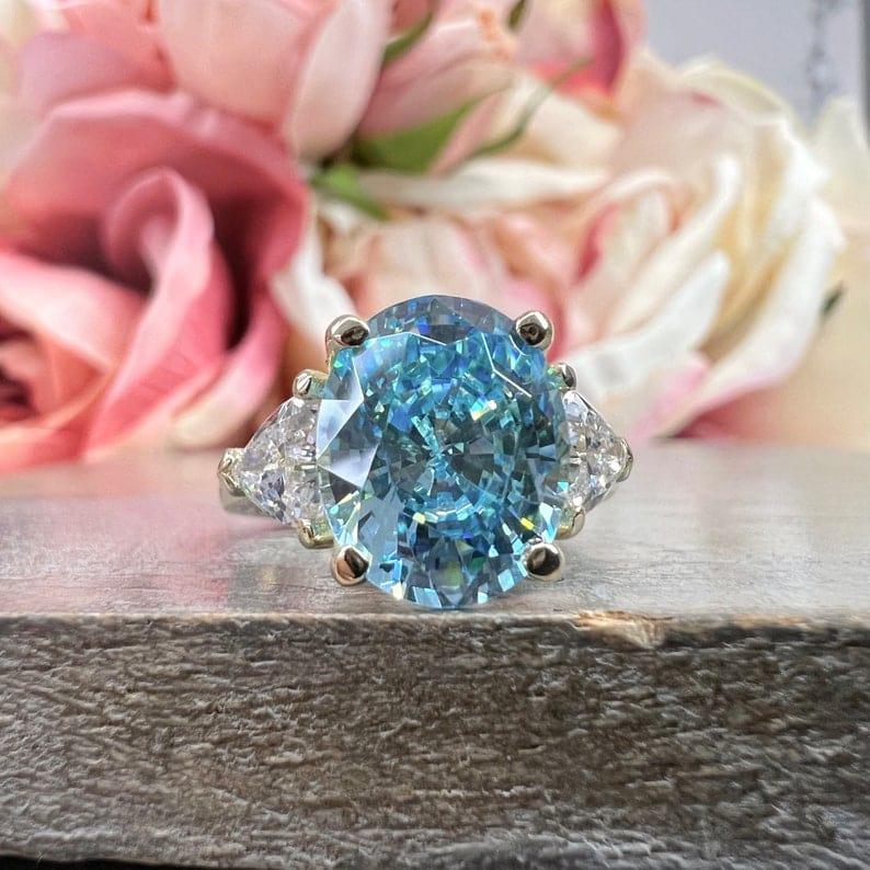 Natural Oval Aquamarine and Morganite Bypass Ring 14K solid gold Genuine gemstone newest Engagement wedding March Birthstone Ring two stone ring