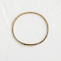 14k Solid Gold Round Shaped Lab Grown Tennis Wisp Bracelet - JBR Jeweler