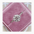 14k Gold 5.60 Caret Round Cut Lab Grown Diamond Engagement Ring 6 Prong Set Ring - JBR Jeweler