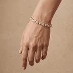 14k Round & Pear Cut Lab Grown Diamond Tennis Bracelet