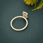 Classic Bezel Set Emerald Lab Grown Diamond Engagement Ring - JBR Jeweler