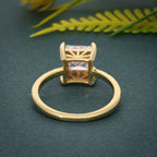 Art Deco Princess Cut Lab Grown Diamond Solitaire Ring - JBR Jeweler