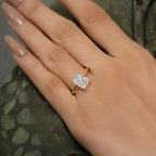 Squared edges Radiant Lab Grown Diamond Solitaire Ring - JBR Jeweler