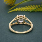 Split Band Round Cut Moissanite Diamond Solitaire Ring - JBR Jeweler