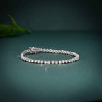 14k Solid Gold Classic Lab Grown Diamond Tennis Bracelet ( 5 Cents) - JBR Jeweler