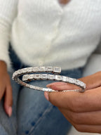 White Gold Eternity Ring with Lab Created Diamonds