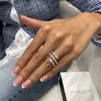 White Gold Ring with Lab Grown 1.80 Ct Pear Diamond