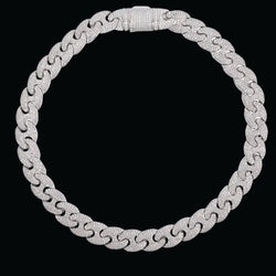 14MM VVS Moissanite 925 Sterling Silver Cuban Link Hip Hop Chain - JBR Jeweler