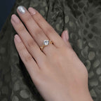 1CT Round Cut Lab Grown-CVD Diamond Branch Shank Engagement Ring - JBR Jeweler