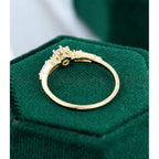 1CT Dainty Round Moissanite Six Prong Engagement Ring for Her - JBR Jeweler