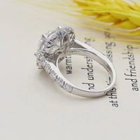 1Ct Diamond Round Cut Lab Grown Halo Set Engagement Ring - JBR Jeweler