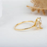 1CT Marquise Cut Lab-Grown Diamond Unique Style Engagement Ring - JBR Jeweler