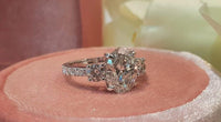 1CT Oval Cut Lab-Grown Diamond Three Stone Engagement Ring - JBR Jeweler