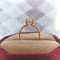 1CT Oval Cut Open Stack Lab-Grown Diamond Engagement Ring - JBR Jeweler