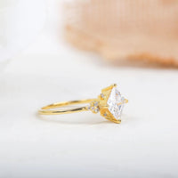 1CT Princess Cut Lab-Grown Diamond Basket Engagement Ring - JBR Jeweler