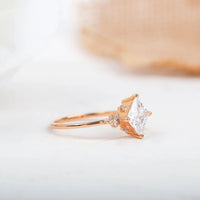 1CT Princess Cut Lab-Grown Diamond Basket Engagement Ring - JBR Jeweler