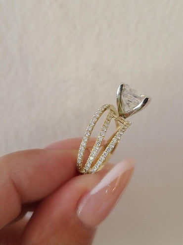 1CT Princess Cut Lab-Grown Diamond Celebrity Engagement Ring - JBR Jeweler
