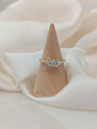 1CT Princess Cut Lab-Grown Diamond Three Stone Engagement Ring - JBR Jeweler