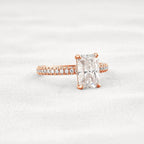 1CT Radiant Cut Lab-Grown Diamond Full Stacking Engagement Ring - JBR Jeweler