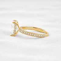 1CT Radiant Cut Lab-Grown Diamond Full Stacking Engagement Ring - JBR Jeweler
