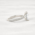 1CT Radiant Cut Lab-Grown Diamond Full Stacking Engagement Ring - JBR Jeweler