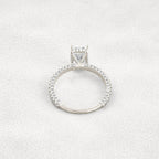 1CT Radiant Cut Lab-Grown Diamond Full Stacking Engagement Ring - JBR Jeweler