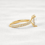 1CT Radiant Cut Lab-Grown Diamond Full Stacking Engagement Ring - JBR Jeweler