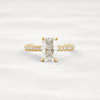 1CT Radiant Cut Lab-Grown Diamond Full Stacking Engagement Ring - JBR Jeweler