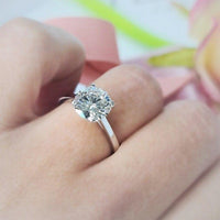 1CT Round Cut Lab-Grown Diamond Engagement Ring Five Stone Matching Band - JBR Jeweler