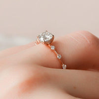 1CT Round Cut Lab Grown Diamond Solitaire Set Engagement Ring - JBR Jeweler