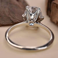 2.00 CT Oval Cut Solitaire Wedding Elongated Moissanite Engagement Ring - JBR Jeweler