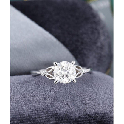 2.00Ct Brilliant Round Cut White Moissanite Engagement Ring For Women - JBR Jeweler