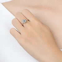 2.00CT Classic Round Cut White Gold Solitaire Moissanite Engagement Ring - JBR Jeweler