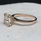 2.00Ct Cushion Cut Rose Gold Hidden Halo Moissanite Engagement Wedding Ring - JBR Jeweler