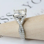 2.00Ct Princess Cut Lab Grown Diamond Split Shank Engagement Ring - JBR Jeweler