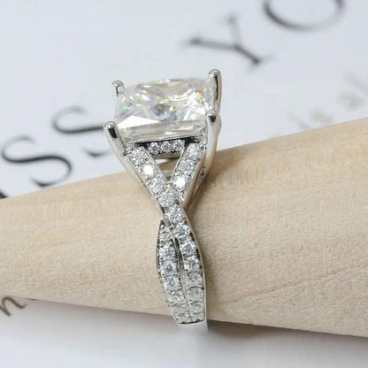 2.00Ct Princess Cut Lab Grown Diamond Split Shank Engagement Ring - JBR Jeweler