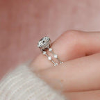 2.00CT Round Cut Lab Grown Diamond Wedding Bridal Ring Set with Band (2PCS) - JBR Jeweler