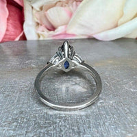 2.40ctw Marquise Sapphire Engagement Moissanite Ring - JBR Jeweler