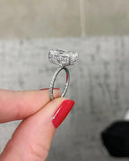 2.50CT Radiant Cut Solitaire Moissanite Engagement Ring - JBR Jeweler