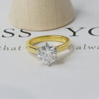 2.50CT Six Prong Round Cut Solitaire Lab Grown Engagement Ring - JBR Jeweler