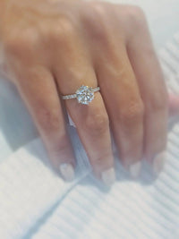 2 Carat Solitaire Round Moissanite Diamond Engagement Ring - JBR Jeweler