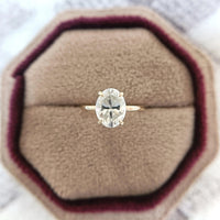 2 CT Oval Cut Solitaire Lab-Grown Diamond Engagement Ring - JBR Jeweler