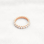 2 CT Round Shaped 3MM Lab Grown diamond Full Eternity Wedding Ring - JBR Jeweler