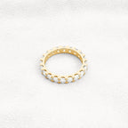 2 CT Round Shaped 3MM Lab Grown diamond Full Eternity Wedding Ring - JBR Jeweler