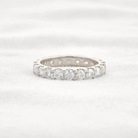 2 CT Round Shaped 3MM Lab Grown diamond Full Eternity Wedding Ring - JBR Jeweler