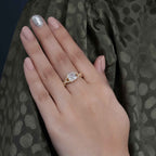 2.00CT Princess Cut Twist Moissanite Engagement Ring - JBR Jeweler